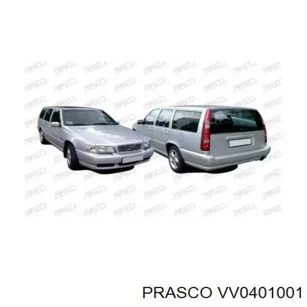 Zderzak przedni Prasco VV0401001 cena, od 387,68 USD