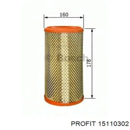 Filtr powietrza Profit 15110302 cena, od 7,42 USD
