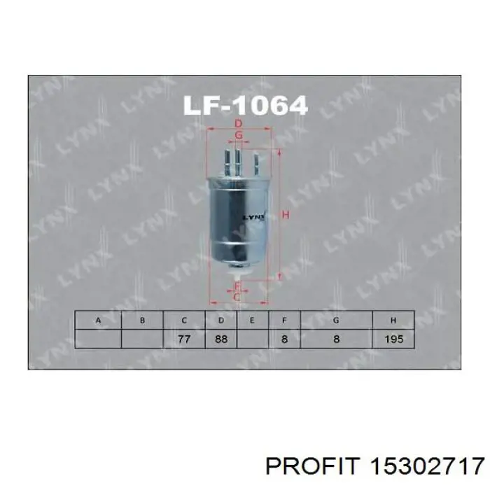 Do koszyka 15302717 Profit Filtr paliwa