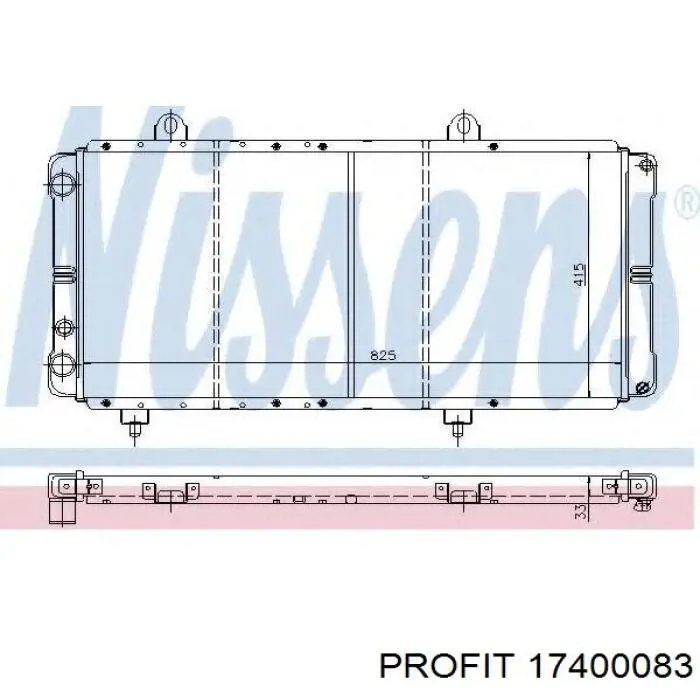 Chłodnica silnika RA0110100 Auradia