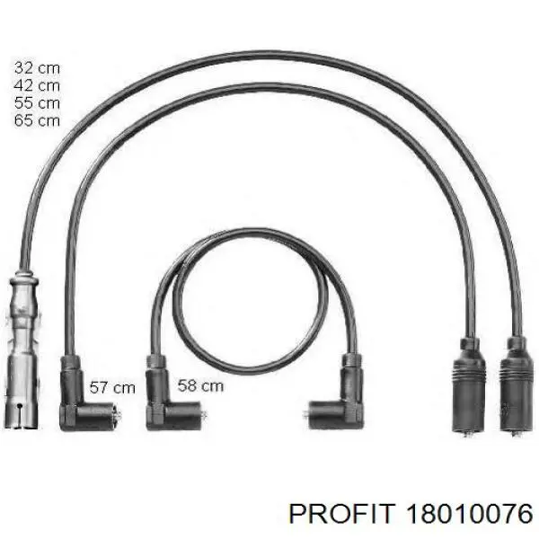 1801-0076 Profit zestaw przewodów wysokiego napięcia