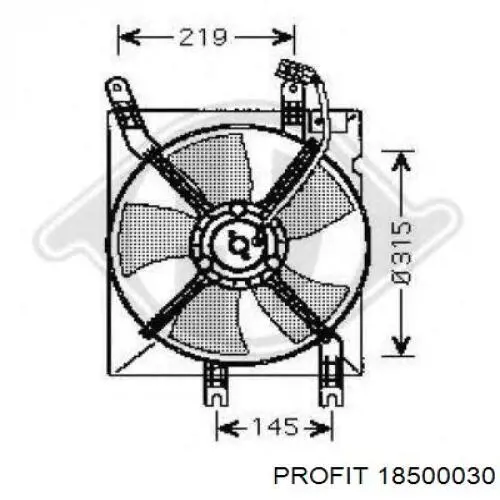 Wentylator elektryczny klimatyzacji kompletny (silnik+wirnik) General Motors 96553377 cena, od 55,15 USD