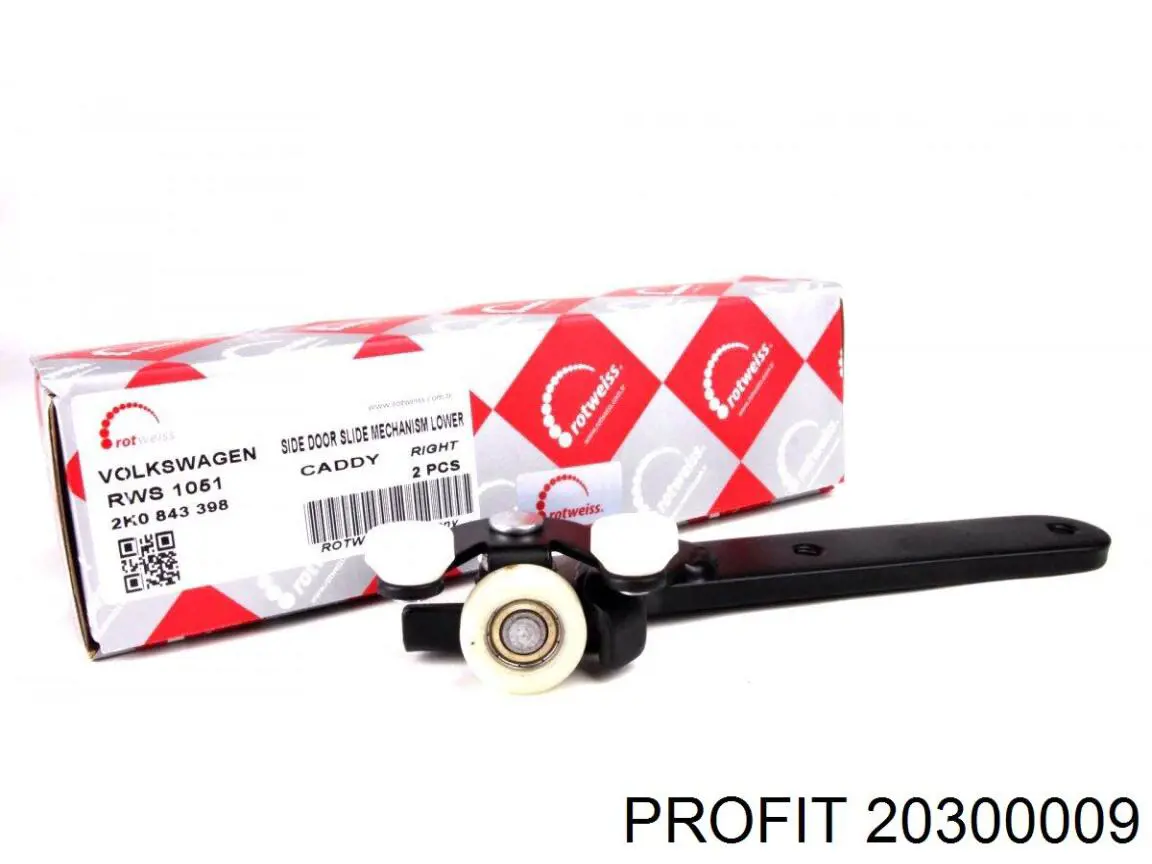 Do koszyka 20300009 Profit Rolka drzwi bocznych (przesuwnych) prawa dolna