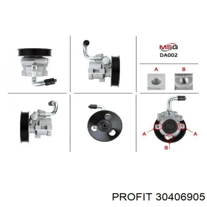 Pompa wspomagania hydraulicznego kierownicy Profit 30406905 cena, od 52,78 USD