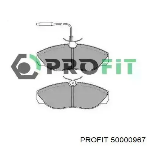 5000-0967 Profit klocki hamulcowe przednie tarczowe