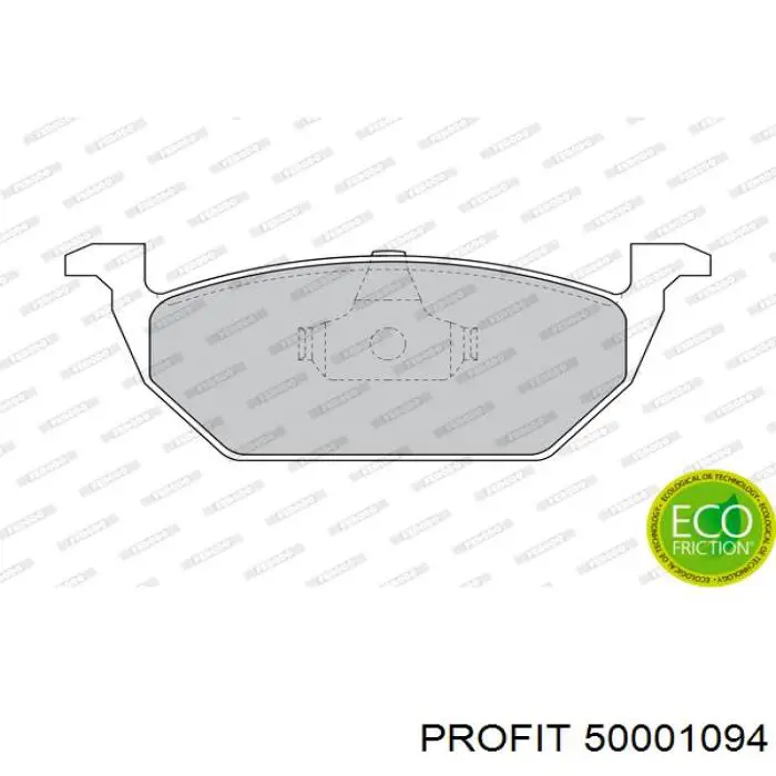 Klocki hamulcowe przednie tarczowe Profit 50001094 cena, od 37,76 USD