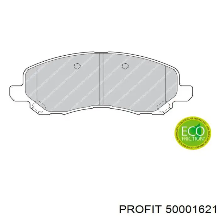 Do koszyka 50001621 Profit Klocki hamulcowe przednie tarczowe