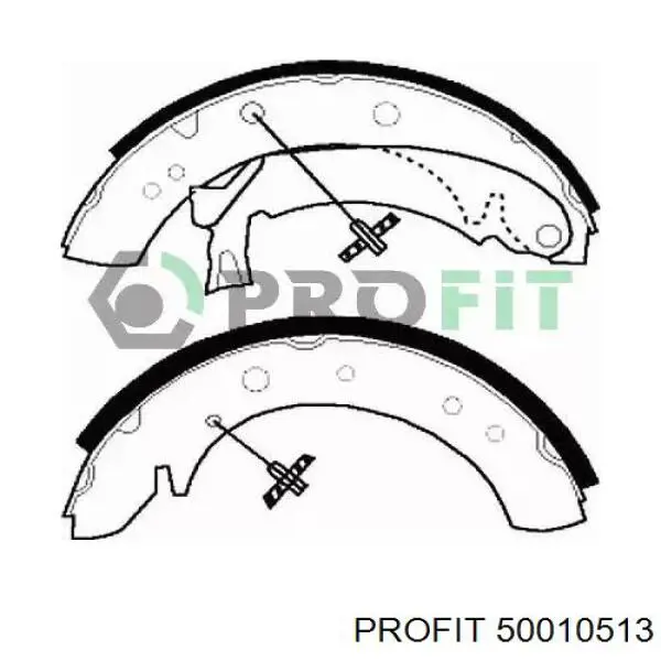 5001-0513 Profit klocki hamulcowe tylne bębnowe