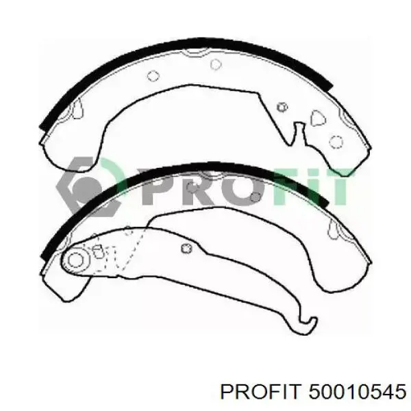 Klocki hamulcowe tylne bębnowe Profit 50010545 cena, od 27,02 USD