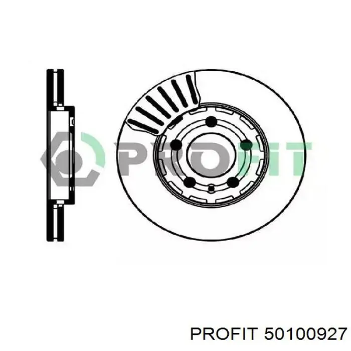 Tarcza hamulcowa przednia Profit 50100927 cena, od 35,84 USD