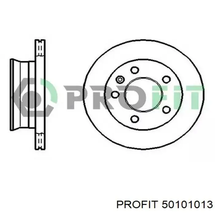Tarcza hamulcowa przednia Profit 50101013 cena, od 45,12 USD