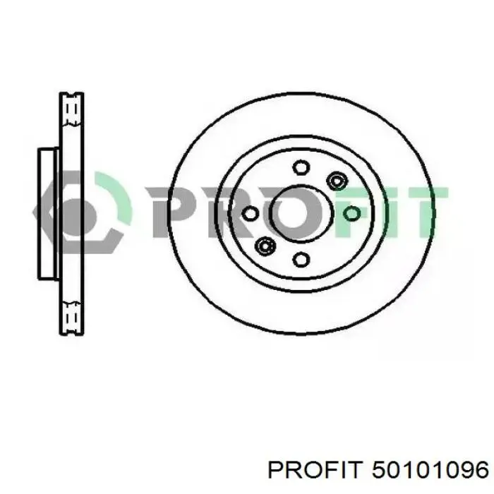 Tarcza hamulcowa przednia Profit 50101096 cena, od 33,48 USD