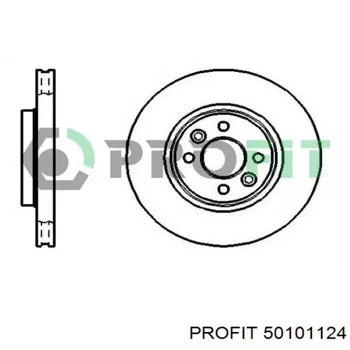 Tarcza hamulcowa przednia Profit 50101124 cena, od 45,09 USD