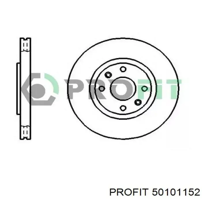 Tarcza hamulcowa przednia Profit 50101152 cena, od 44,94 USD