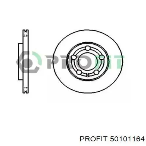 Tarcza hamulcowa przednia Profit 50101164 cena, od 29,30 USD