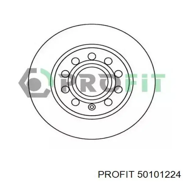 Tarcza hamulcowa tylna Profit 50101224 cena, od 30,22 USD