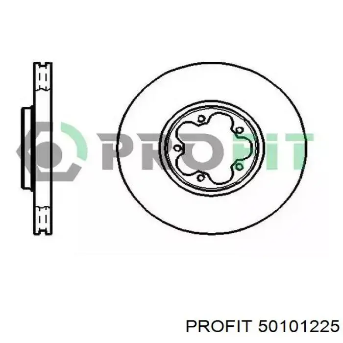 Tarcza hamulcowa przednia Profit 50101225 cena, od 52,46 USD