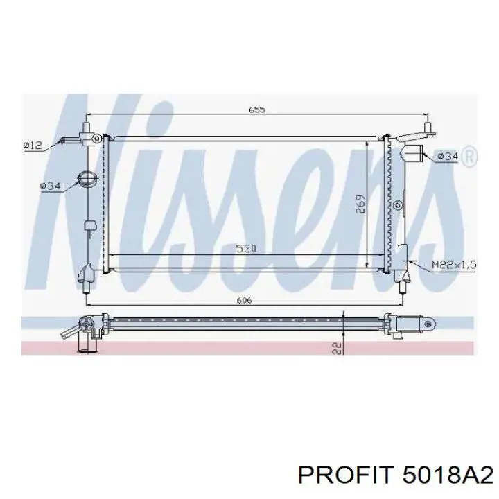 Chłodnica silnika 5018A2 Profit