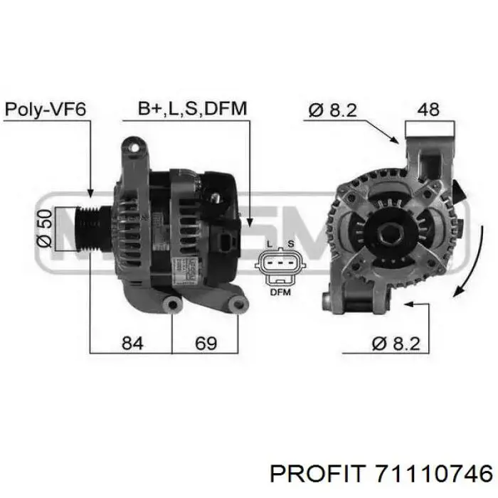 71110746 Profit Alternator