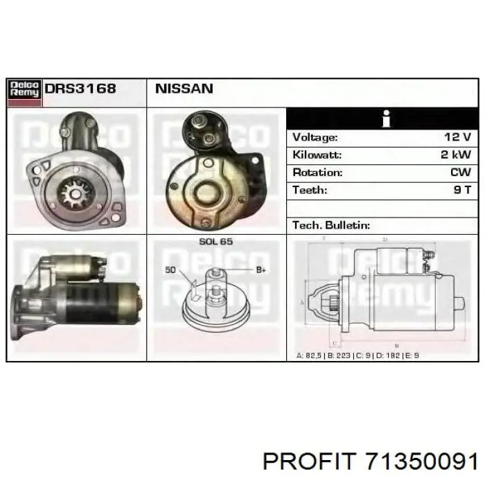 Bendiks rozrusznika Profit 71350091 cena, od 35,19 USD