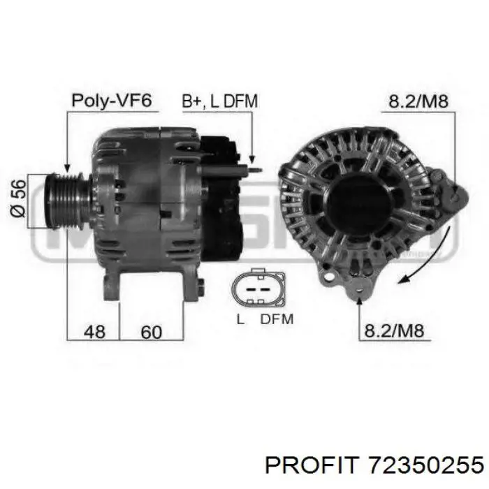 Do koszyka 72350255 Profit Wirnik alternatora