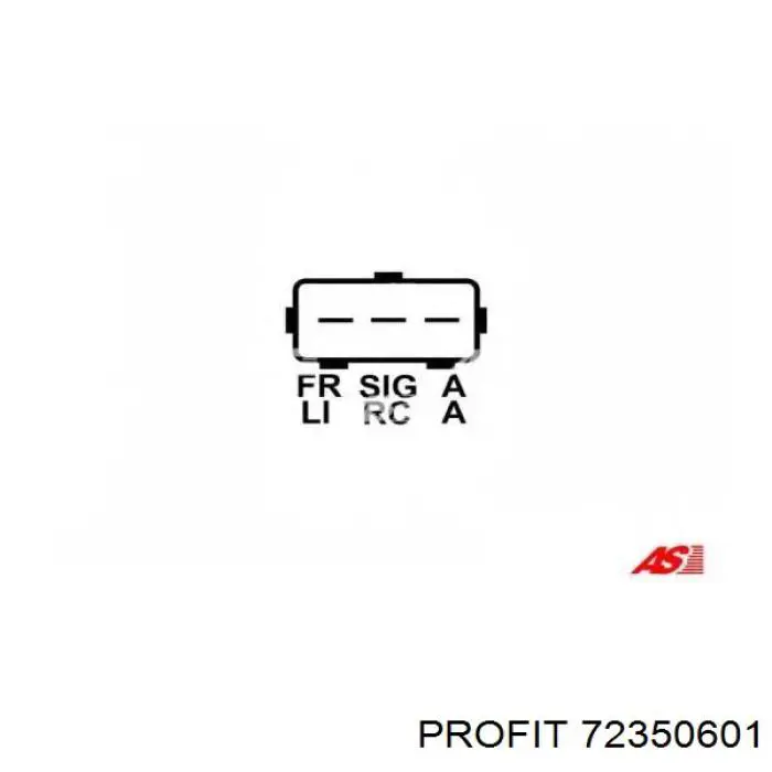 Regulator alternatora (przekaźnik ładowania) 72350601 Profit