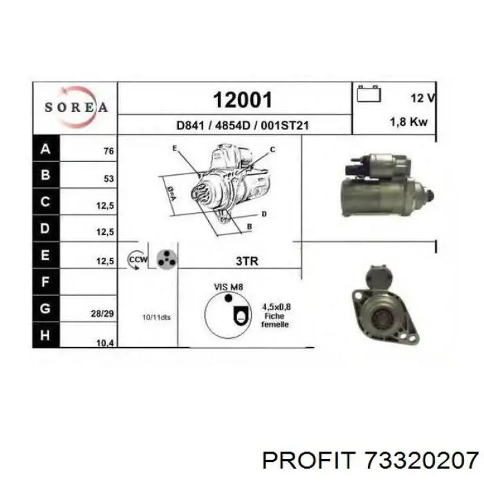 F032332207 Cargo Bendiks rozrusznika