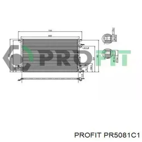 Do koszyka 1850076 Opel Chłodnica klimatyzacji