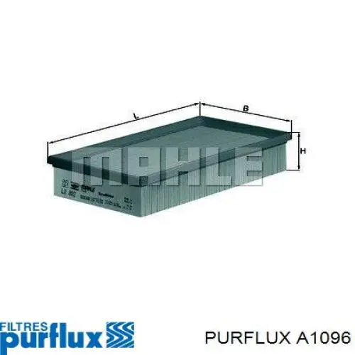 Do koszyka A1096 Purflux Filtr powietrza