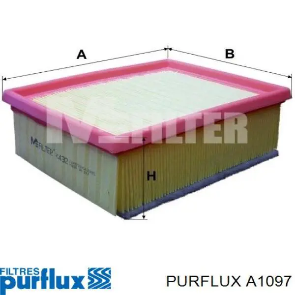 Filtr powietrza Purflux A1097 cena, od 8,87 USD