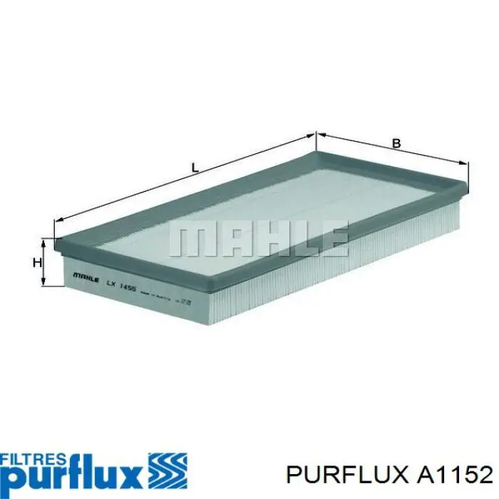 Filtr powietrza Purflux A1152 cena, od 12,20 USD