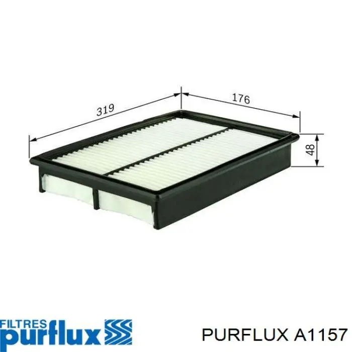 Do koszyka A1157 Purflux Filtr powietrza