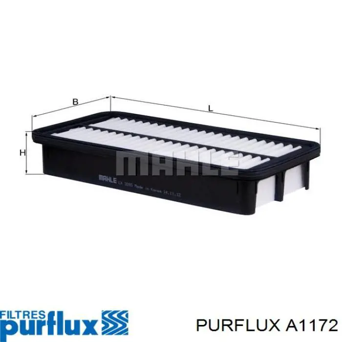 Filtr powietrza Purflux A1172 cena, od 12,50 USD