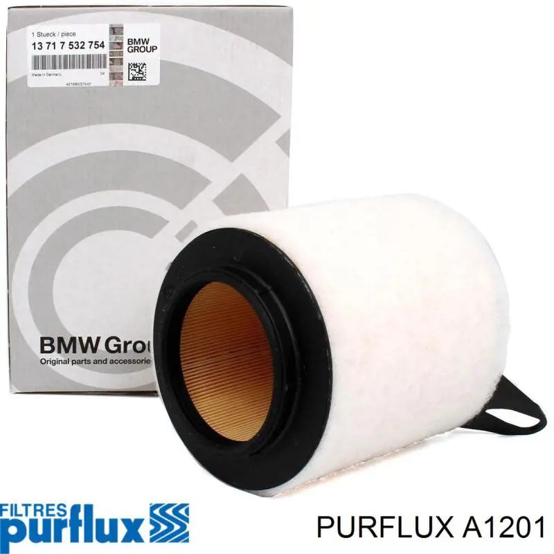 Do koszyka A1201 Purflux Filtr powietrza
