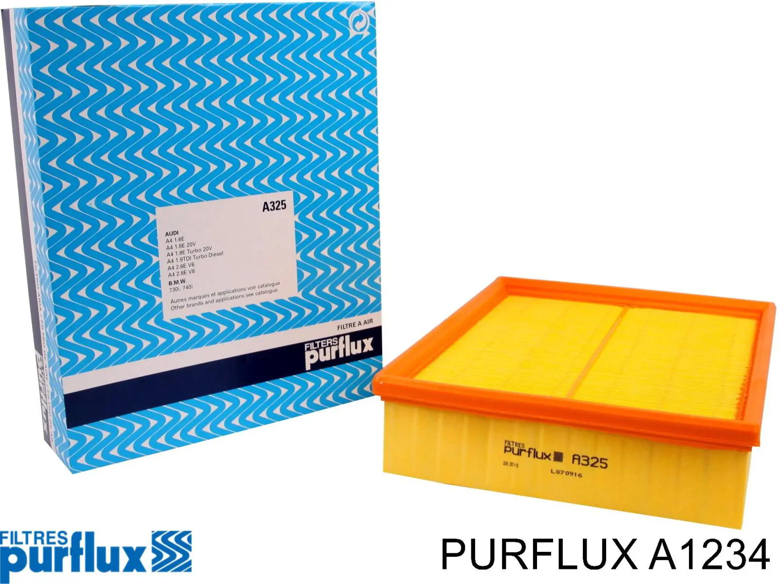 Filtr powietrza A1234 Purflux