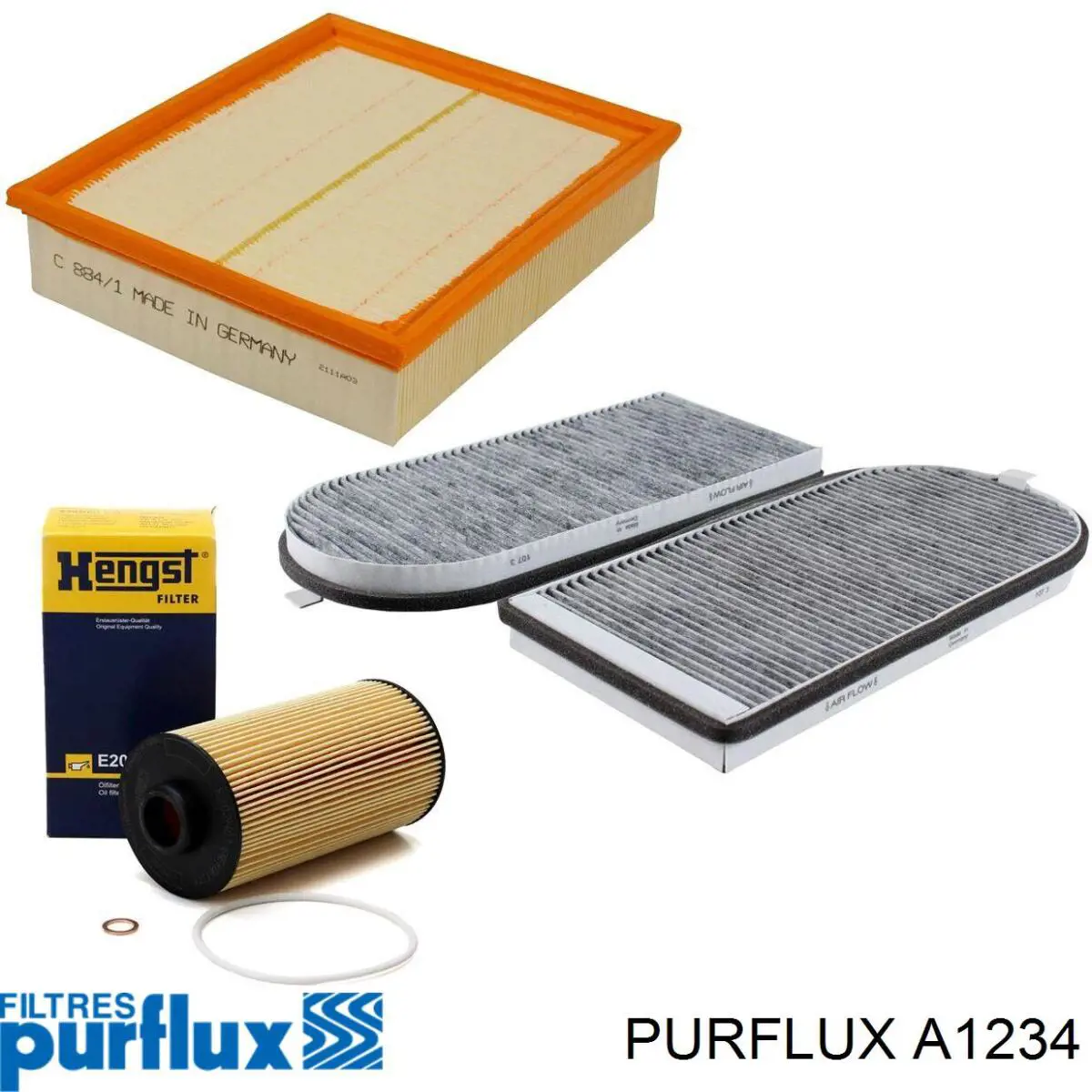 Filtr powietrza Purflux A1234 cena, od 10,91 USD