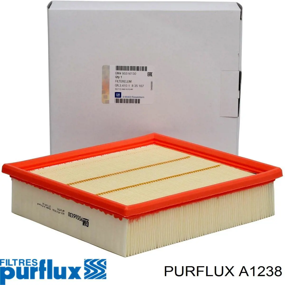 Filtr powietrza A1238 Purflux