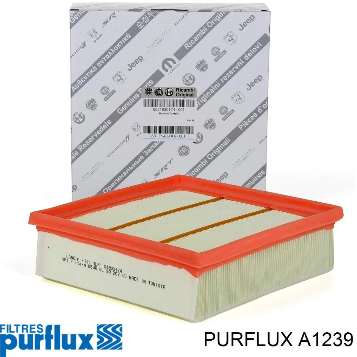 Do koszyka A1239 Purflux Filtr powietrza