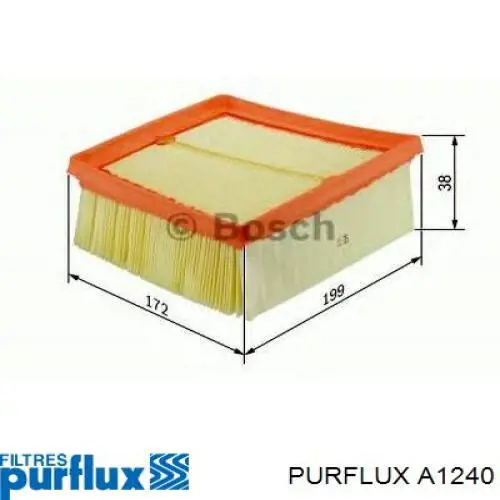 Filtr powietrza Purflux A1240 cena, od 8,70 USD