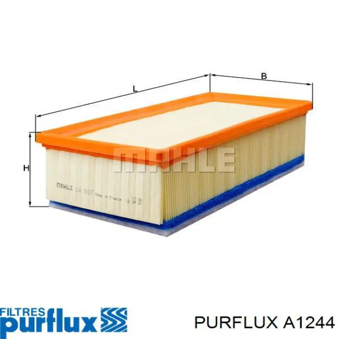 Filtr powietrza Purflux A1244 cena, od 12,31 USD