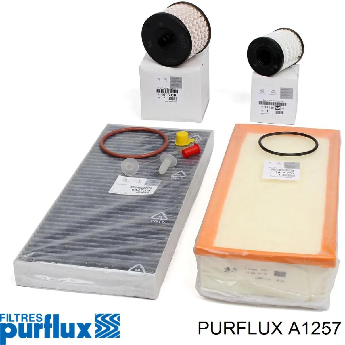 Do koszyka A1257 Purflux Filtr powietrza