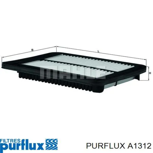 Do koszyka A1312 Purflux Filtr powietrza
