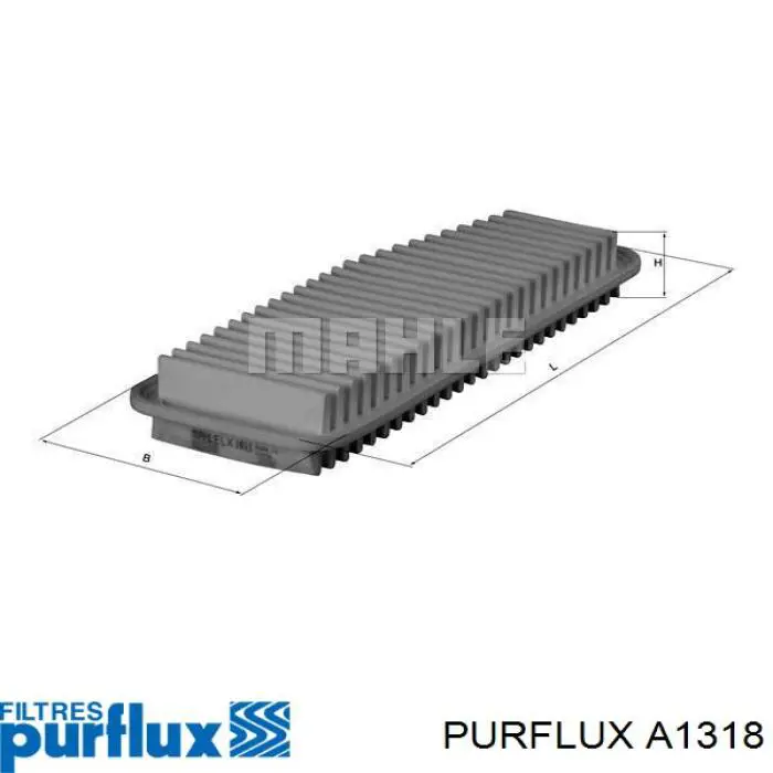 Filtr powietrza Purflux A1318 cena, od 9,60 USD