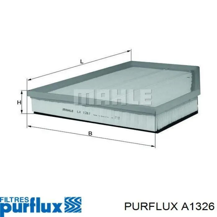 A1326 Purflux Filtr powietrza