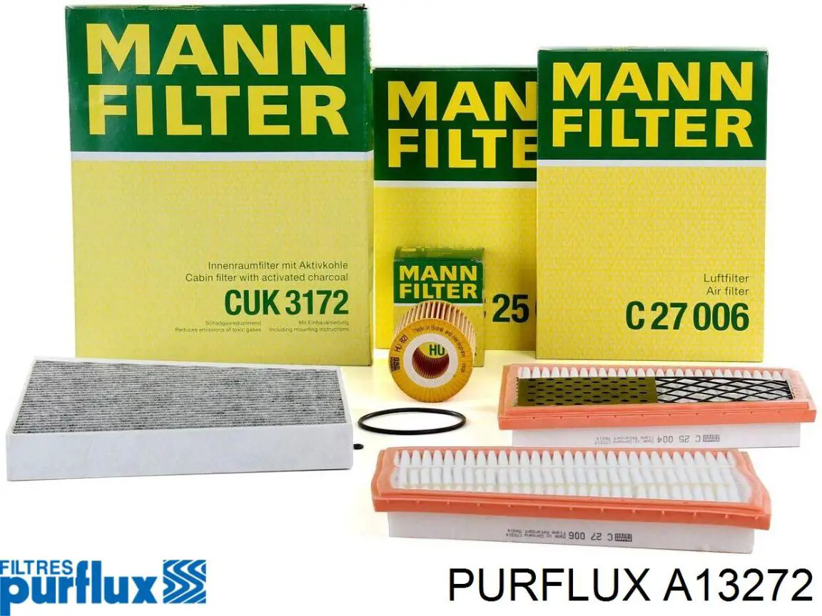 Do koszyka A13272 Purflux Filtr powietrza