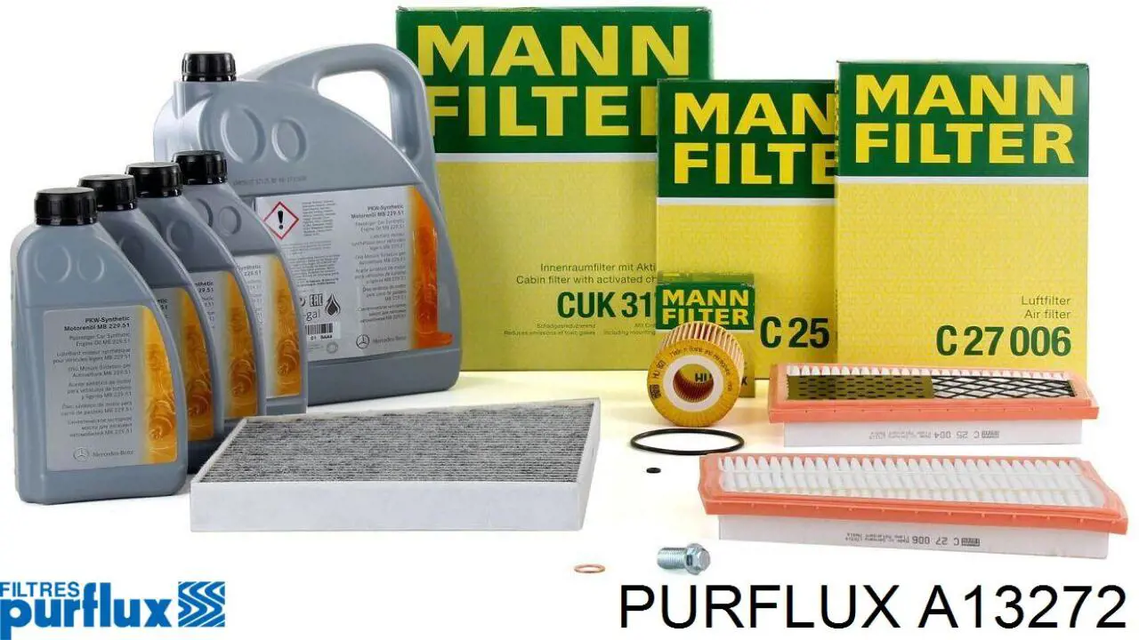 Filtr powietrza A13272 Purflux