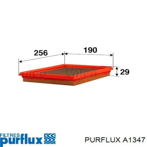 Filtr powietrza Purflux A1347 cena, od 12,93 USD