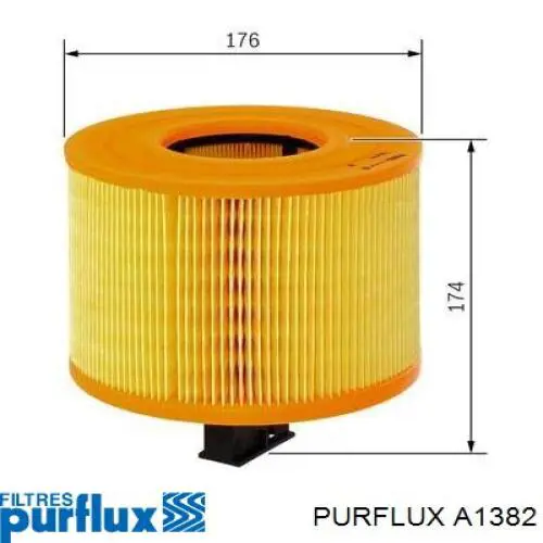Filtr powietrza Purflux A1382 cena, od 16,34 USD