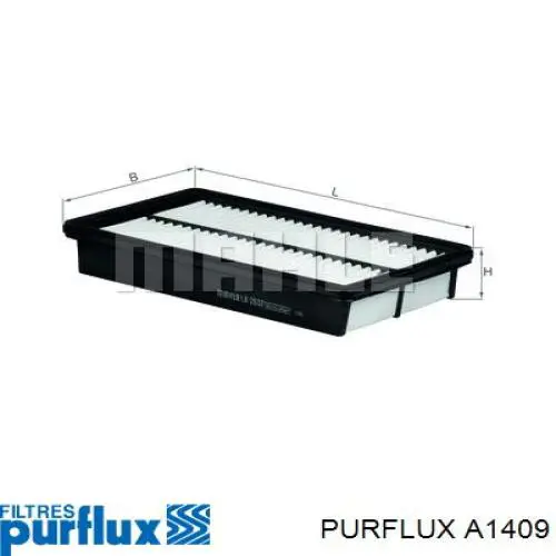 A1409 Purflux Filtr powietrza