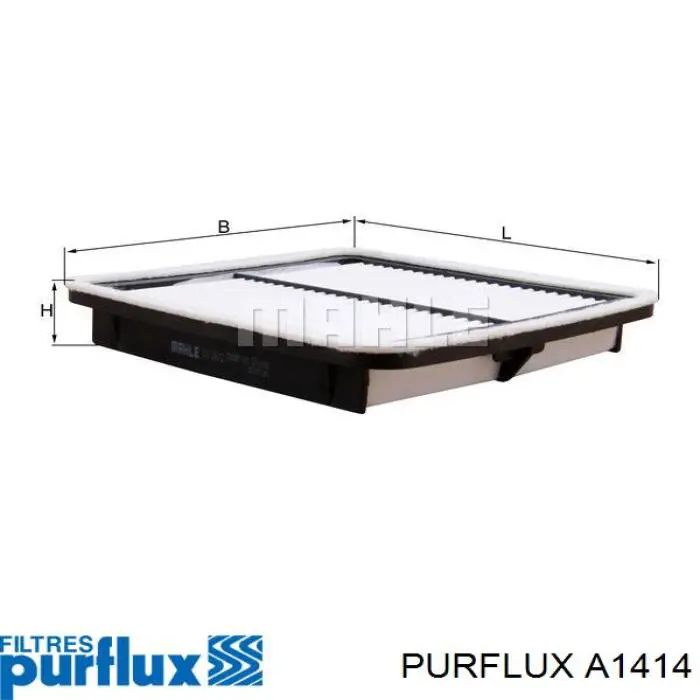 Do koszyka A1414 Purflux Filtr powietrza